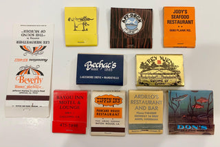 Louisiana Matchbooks, 10 total (GROUP B)