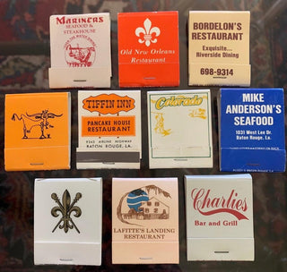 Louisiana Matchbooks, 10 total (GROUP G)