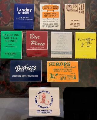 Louisiana Matchbooks, 10 total (GROUP H)