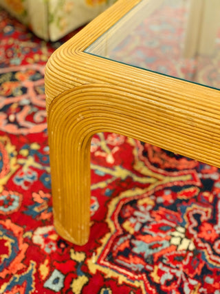 Palm Beach Pencil Reed Coffee Table (1970)