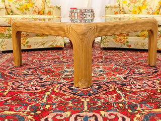 Palm Beach Pencil Reed Coffee Table (1970)