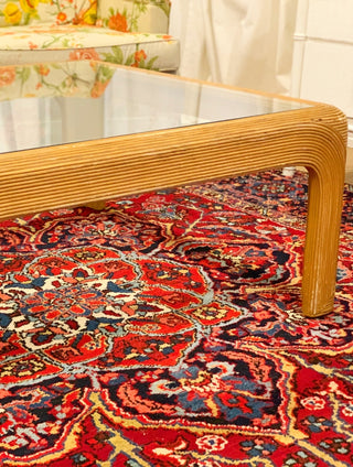 Palm Beach Pencil Reed Coffee Table (1970)