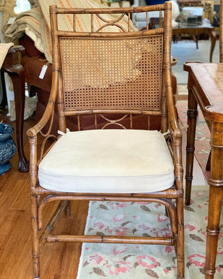 Faux Bamboo & Cane Dining Chairs, Set of 4 (1970)