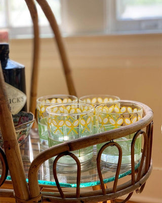Double Old-Fashioned Tennis Glasses, Set of 4 (1970)