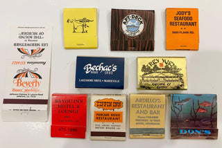 Louisiana Matchbooks, 10 total (GROUP B)