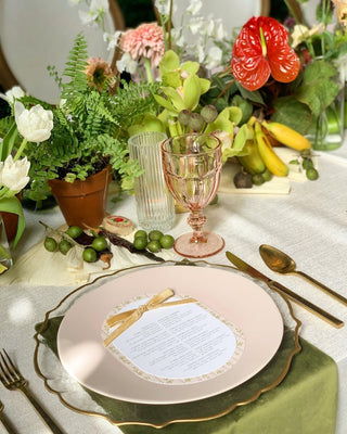 Peach Pink Water Goblets (1970)