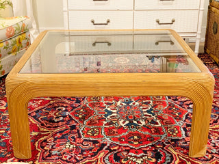 Palm Beach Pencil Reed Coffee Table (1970)