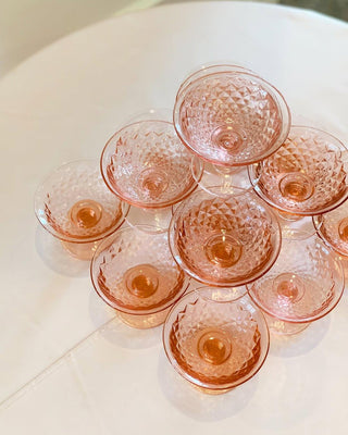 Pink Diamond Champagne Coupes (1940)