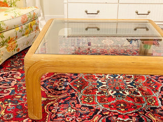 Palm Beach Pencil Reed Coffee Table (1970)