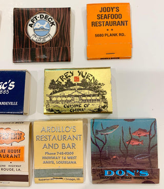 Louisiana Matchbooks, 10 total (GROUP B)
