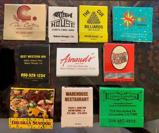 Louisiana Matchbooks, 10 total (GROUP J)