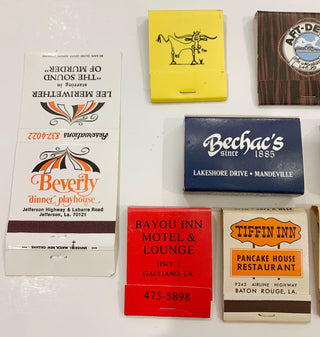 Louisiana Matchbooks, 10 total (GROUP B)