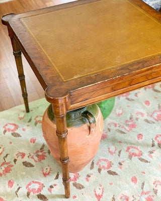 Faux Bamboo & Burlwood Game Table (1970)