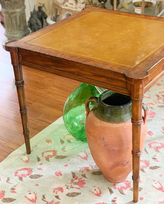 Faux Bamboo & Burlwood Game Table (1970)