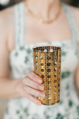 22K Gold Cane Highballs (1960)