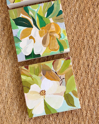 “Magnolia Acrylic Original Art, Part III” by Victoria C. Designs