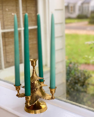 Brass Christmas Tree Candleabra
