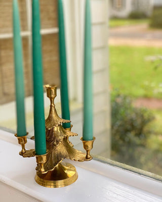 Brass Christmas Tree Candleabra