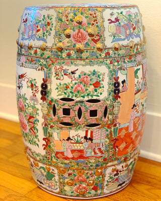 Rose Medallion Garden Stool