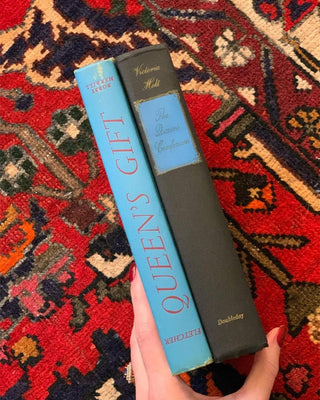 Pair of Blue Queen Books (Set of 2)
