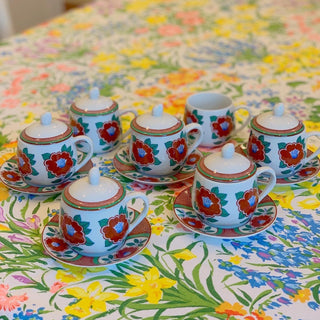 Camellia Pot de Creme Set by Fitz & Floyd (Made Exclusively for Neiman Marcus)