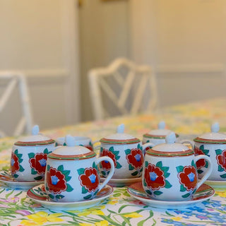 Camellia Pot de Creme Set by Fitz & Floyd (Made Exclusively for Neiman Marcus)