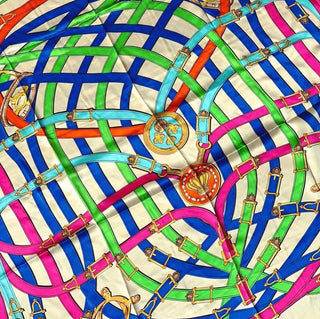 Colorful Pastel Silk Scarf