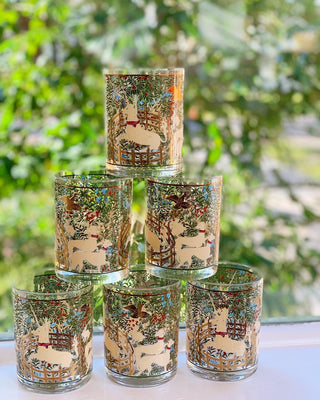 22K Unicorn Double Old-Fashioned Glasses (Set of 6)