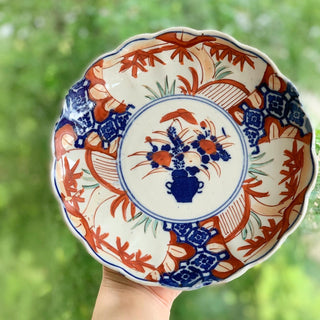 Antique Scallop Imari Plate