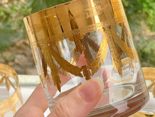 Arte Italica 24K Gold Whiskey Glasses (Set of 4)