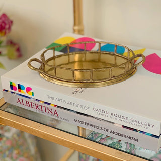 Brass Bamboo Tray