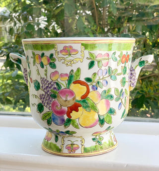 Colorful Fruity Floral Ice Bucket or Cachepot