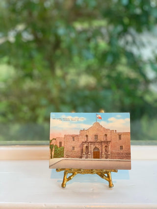 The Alamo Old Courtyard, San Antonio Postcard (1920)