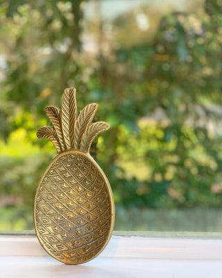 Brass Pineapple Trinket Dish