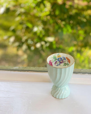 Aynsley Tiffany Blue Egg Cup