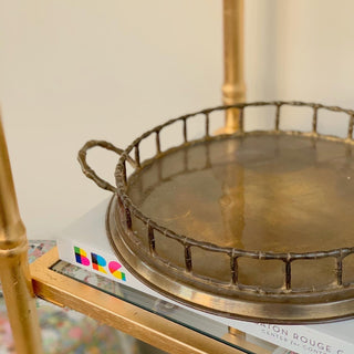 Brass Bamboo Tray