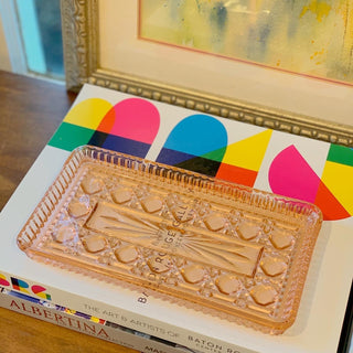 Pink Depression Glass Tray (1940)