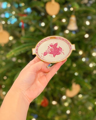 Raspberry Pink Herend Trinket Dish (1960)