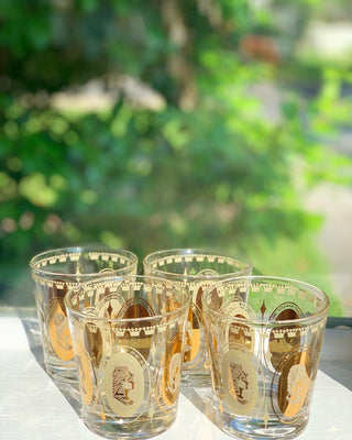 Paramours of Royalty Rococo Old-Fashioned Glasses (Set of 4)