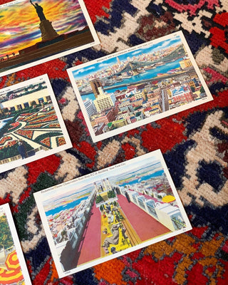 Set of Antique New York City Postcards (1940s)