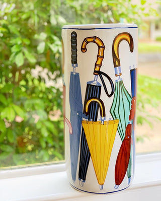 Umbrella Illustrations Midcentury Stand