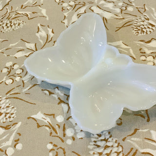 Milk Glass Butterfly