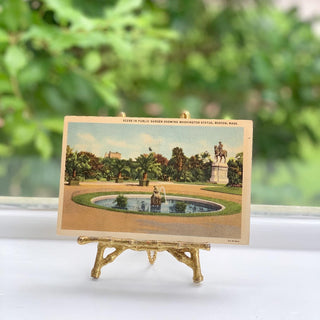 Vintage Boston Public Garden Postcard