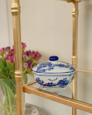 Blue & White Chinoiserie Trinket Box