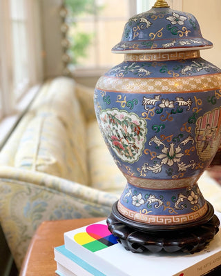 Famille Rose Ginger Jar Lamp