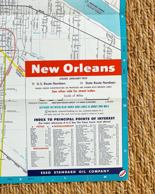 1959 New Orleans, Louisiana Map & Visitor's Guide