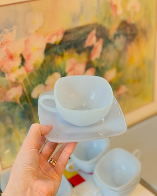 1950s Soft Blue Cup & Saucer Set
