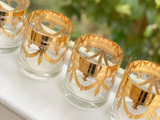 Arte Italica 24K Gold Whiskey Glasses (Set of 4)