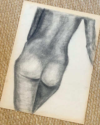 "Back of Female Nude Study #2" by Curtis