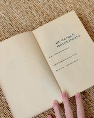 Vintage 1956 Etiquette Book